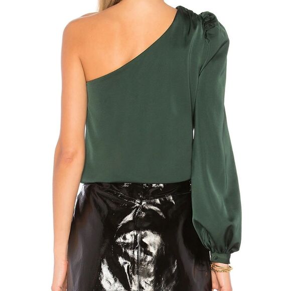 Lovers + Friends Fuchsia One Shoulder Blouse - Picture 7 of 7